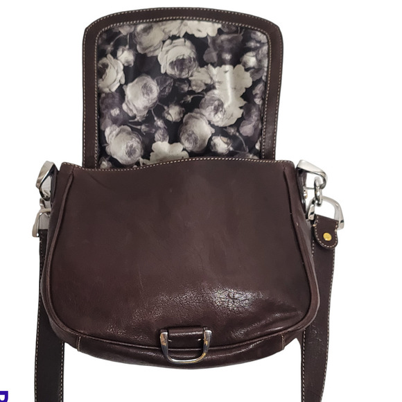 TED BAKER Brown Soft Grain Leather Crossbody Bag - Picture 7 of 10